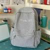 Karriertes Schülerrucksack Damen Rucksack mit großer Kapazität