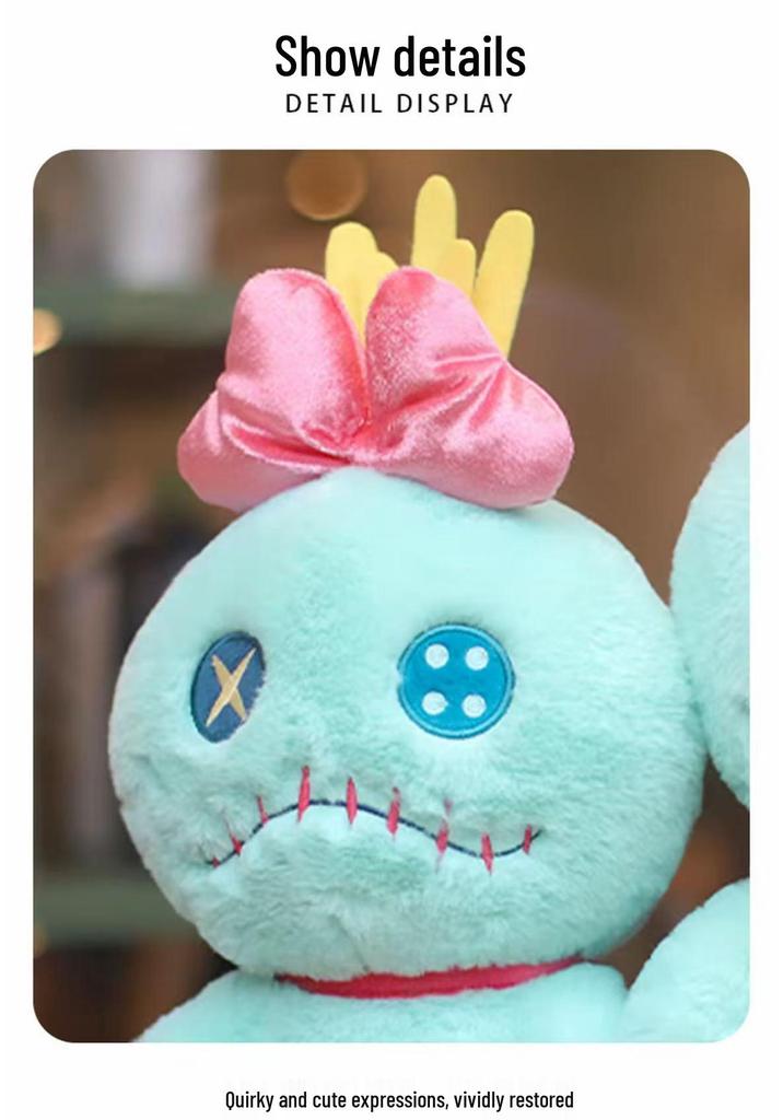 Disney Licensed Lilo & Stitch: Angel & Stitch Plush Keychain Series
