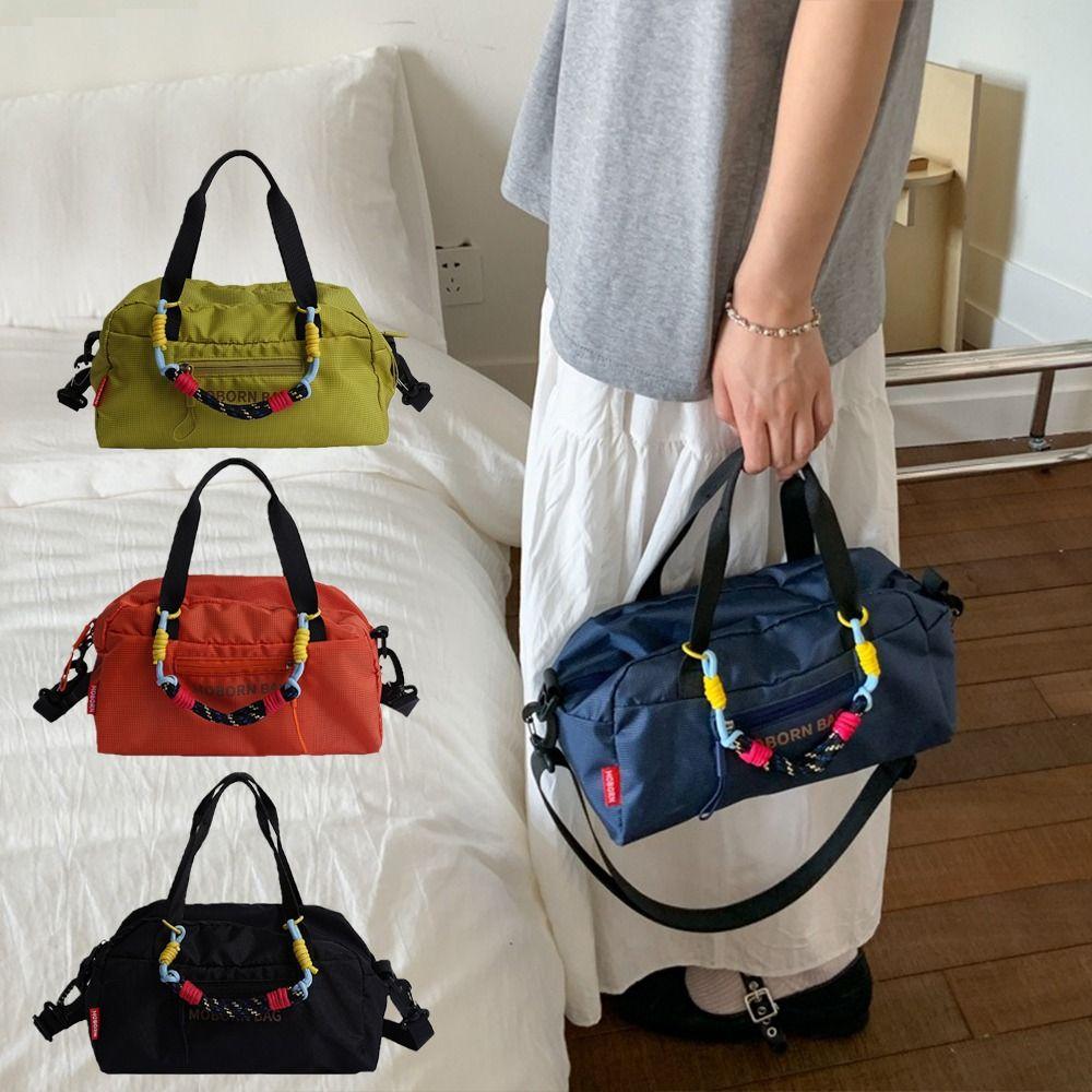 Simple Nylon Crossbody Bag Leisure Women's Handbags Korean Lightweight Bowling Bag  Sports