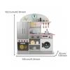 Wooden Play Kitchen Large with Refrigerator No-Cost for Bedroom