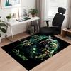 Benutzerdefinierter Name Halloween Horror Bedruckter Teppich, für Bürostuhl Wohnzimmer Schlafzimmer Küchenraum Dekor Geschenke.