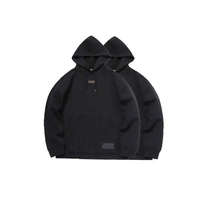 Li Ning Badfive Loose Fit Printed Hoodie Unisex Hoodies Black AWDR087-4