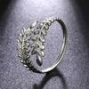 My Shape Ear of Wheat Rings Stainless Steel Finger Ring for Women Girls Adjustable Ring Classic Jewelry Valentine's Day Gifts