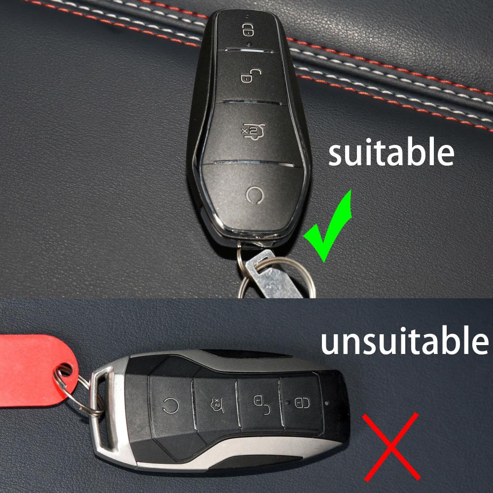 4 Buttons Silicone Car Key Cover Case Shell Keyring For Byd Song Pro Han Ev Max Tang Dm Qin Plus Yuan Dolphin E2