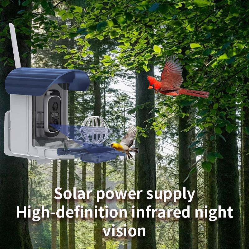 Solar-Powered Hummingbird Feeder with Camera & Remote Control