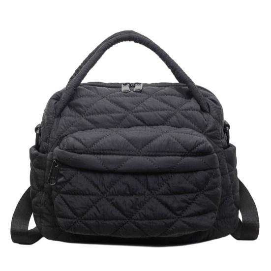 Women Quilted Sling Backpack Convertible Shoulder Bag Crossbody Purse with Handles Handbag for Travel Work Daily Errands