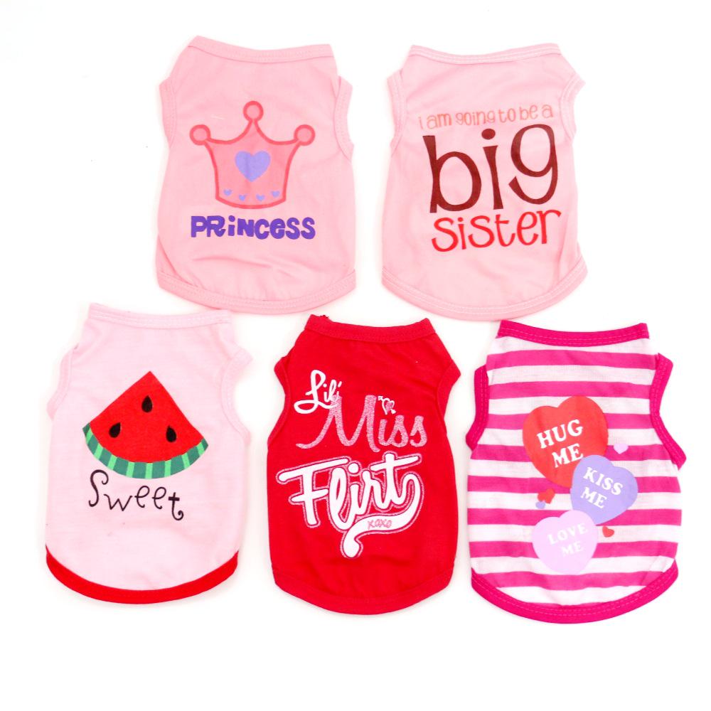 Pink Summer Dog Breathable Vest Set