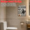 Retro Metal Sign This Is A Bathroom Not An Internet Cafe Quotes Wall Art Plaque Funny Sarcastic Washroom Bathroom Toilet Decor