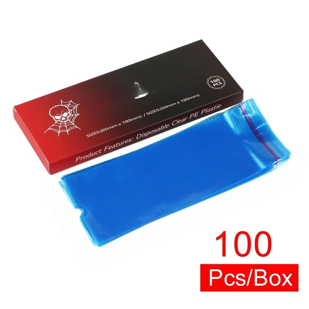 100 PCS Waterproof Tattoo Pen Protective Packaging Color Barrier Tattoo Film Machine Pen Protective Film Anti Fouling Film
