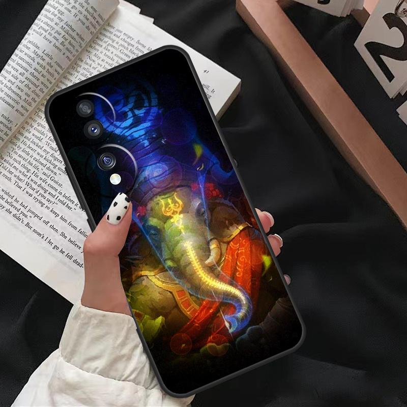 Ganesh Elephant God For Honor Magic 5 6 7 8 Pro Case For Honor 200 400 70 90 Lite X8c X8b X9a X9b X9c X9d Win RT