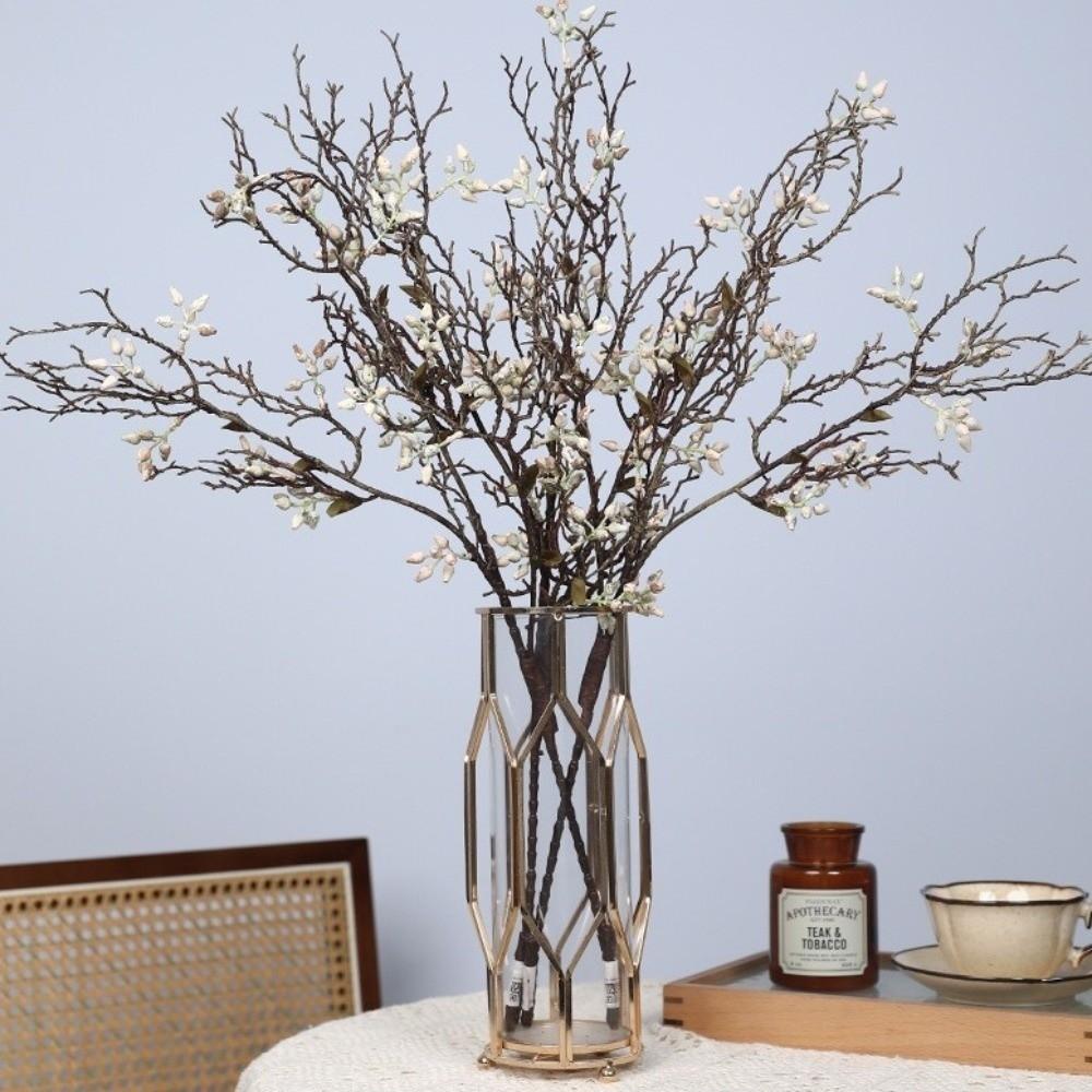 Real Touch Eucalyptus Fruit Branch Plastic Artificial Greenery  Table Centerpiece