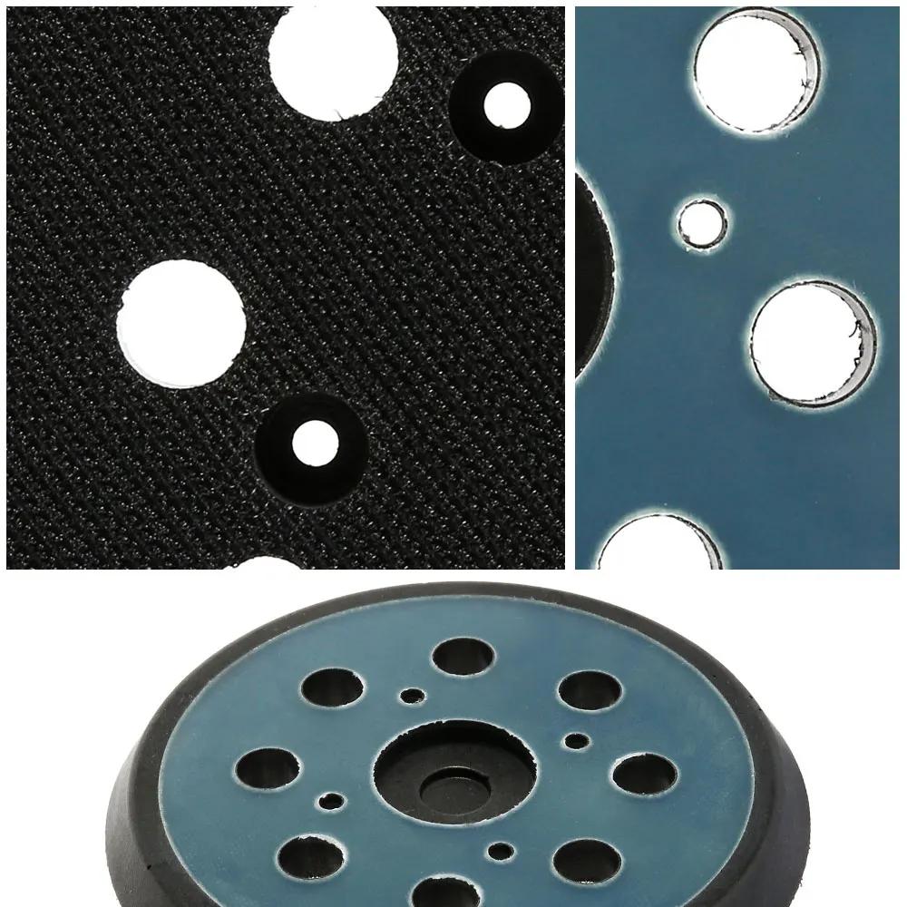 5 Inch 8 Holes 125mm Hook Loop Sanding Backing Pad Electric Makita Orbital Sander Disk Discs Porter Cable Backup Stick On Pad