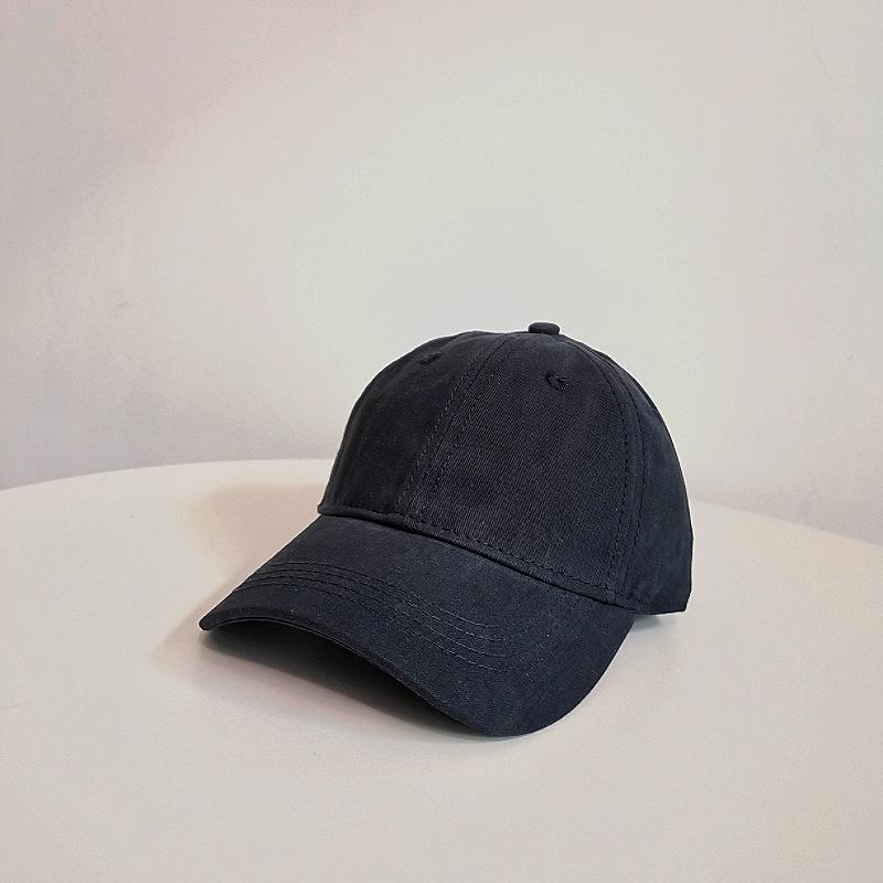 Dopamine solid color versatile baseball hat, unisex all-season commuting candy color sunshade hat with big head coverage