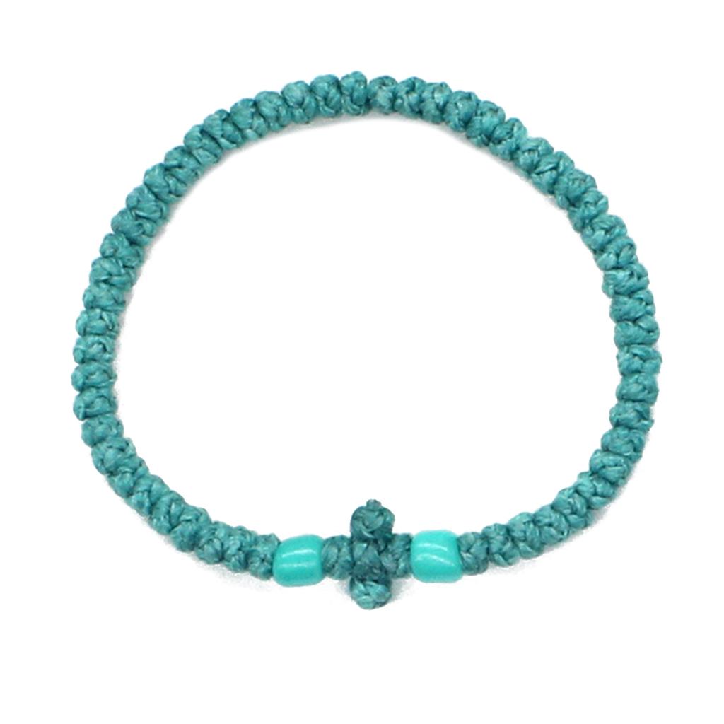 Verstellbares griechisch-orthodoxes Armband, christliches Gebetsarmband, handgewebt, Unisex-Armband, religiöses Handketten-Ornament