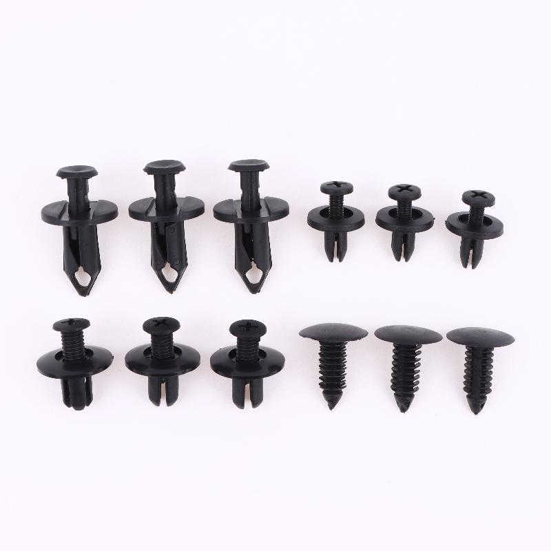 190 Buc Clipuri de Fixare Auto Kit Elemente de Fixare din Plastic 6 Dimensiuni Set Nituri cu Pini de Apăsare Auto Clipuri Nituri cu Apăsare pentru Caroserie Bară de Protecție