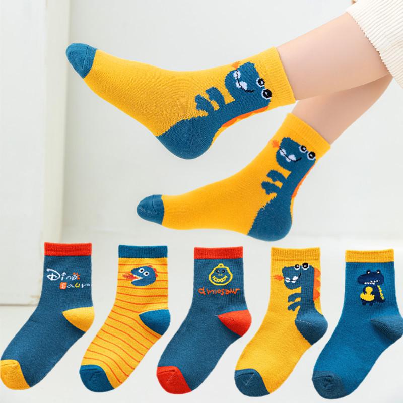 Children's Cartoon Mid-Calf Socks - Autumn/Winter Collection for Boys & Girls