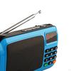 Radio MP3 Music Player with LED Display Rechargeable Headphone Function Emergency Flashlight