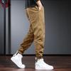 Overalls men's Korean version of trendy brand loose casual leggings solid color popular spring and summer men's work pants