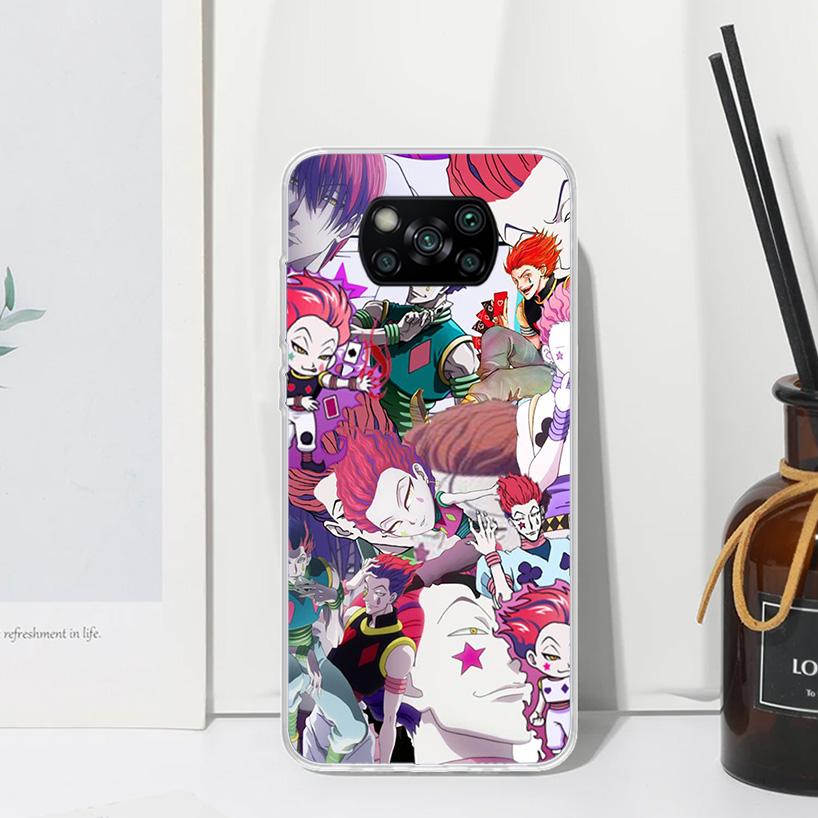 Hunter HXH  Hisoka Phone Case For Xiaomi Poco X7 X6 X5 M7 M8 Pro F7 Ultra Redmi 15C 15 13C 13 12C 12 10 10C 10A Art Fundas Poco