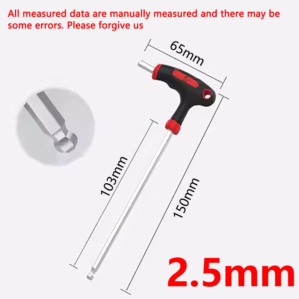 

Hexagonal wrench Allen wrench hand tool 2/2, 5/3/4/5/6/8/10mm adapter Universal quick pressure ball head vanadium chromium steel