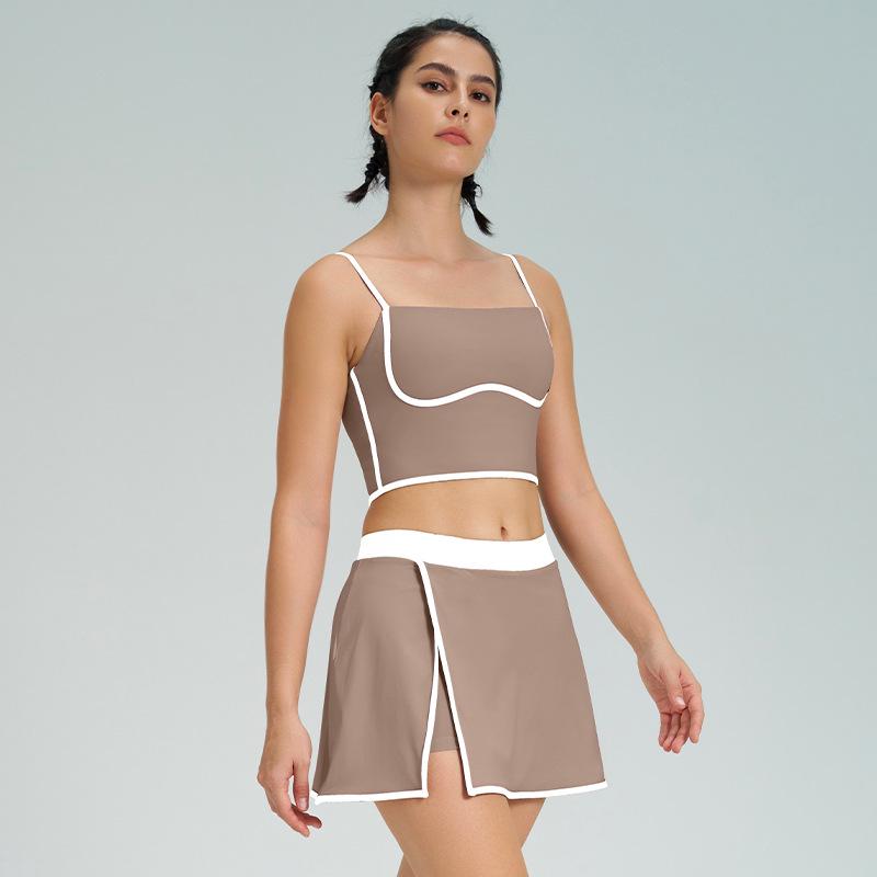 Damska szybkoschnąca, wstrząsoodporna, wysokoelastyczna kamizelka do jogi ze stałą miseczką - dostępne nowe kolory