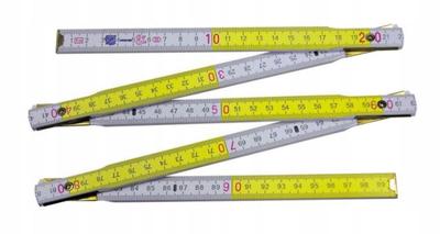 Cinta métrica de madera plegable de 2 m