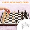 Chess Piece Holder for DIY Silicone Molds Customizable Chess Game Piece Holders Innovative DIY Silicone Mold Stand Rack