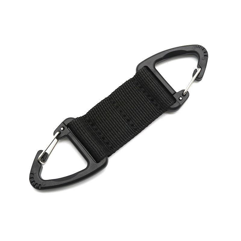 1PCS Outdoor Triangle Buckle Multifunctional Carabiner Webbing Buckle Belt Clip Hanging Key Hook for Climbing Camping Hiking