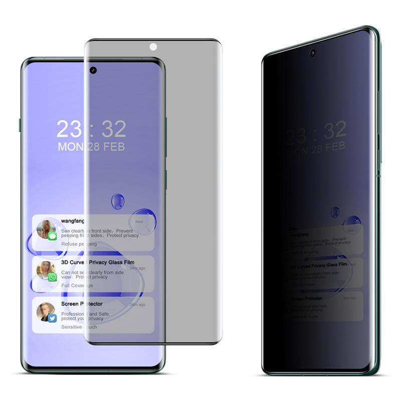 

IMAK For Oppo Find X6 Pro Privacy Screen Protector Tempered Glass Screen Protective Film 3D Curved As Shown A