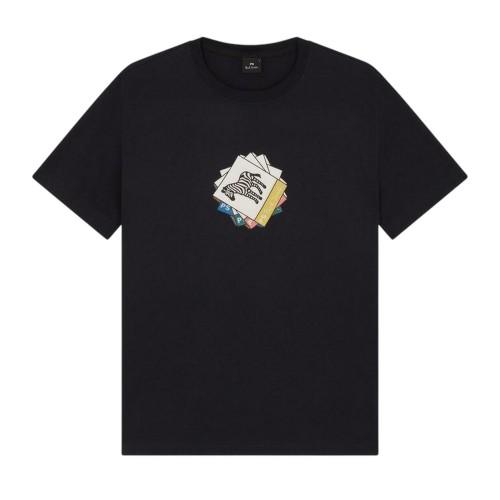 Paul Smith Mens Graphic Print Jersey T-Shirt