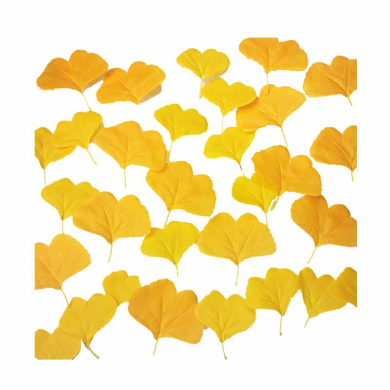 Ginkgo Gelb Herbst Fake Blätter - Hochzeitsfotografie Requisiten, Schaufensterdekoration, Künstliche Herbstlaub Dekoration