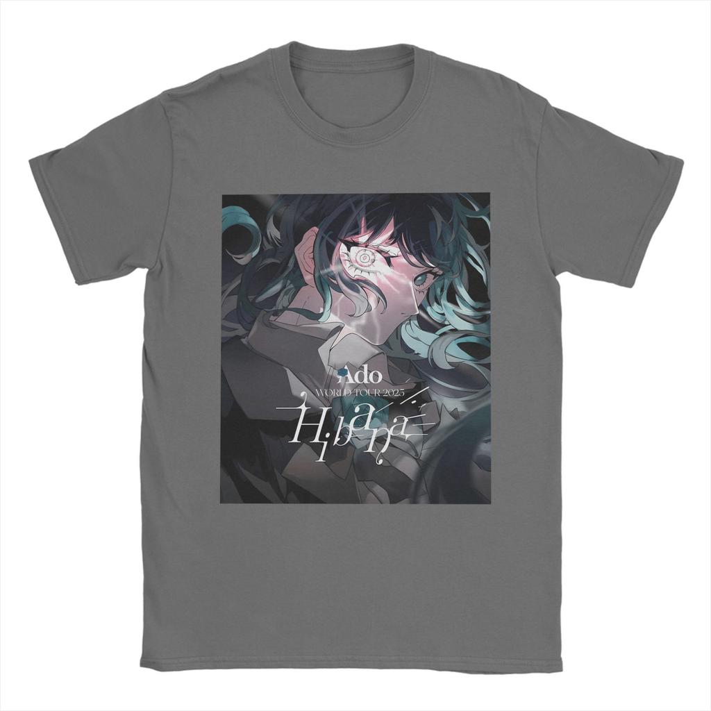 Fashion Ado WORLD TOUR 2025 Hibana  T Shirt For Unisex  Cotton Tee Shirt Short Sleeve Clothes