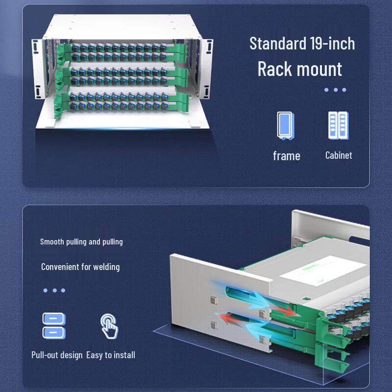 Zhongke Optoelectronics ZK-ODF Series 19-inch Rack-Mount Fiber Optic Distribution Frame