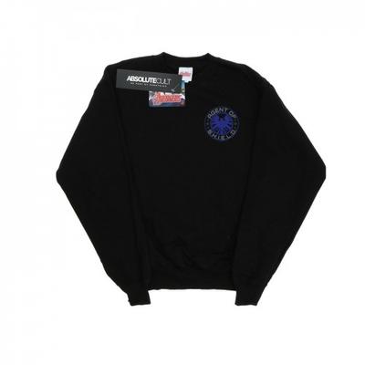 Erkek Agents Of SHIELD Göğüs Baskılı Sweatshirt
