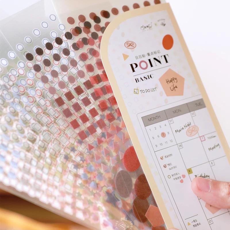 365 Days Date Stickers Dairy Journal Agenda Planner  Calendar Sticker Notebook Student Decoration Stationery Sticker