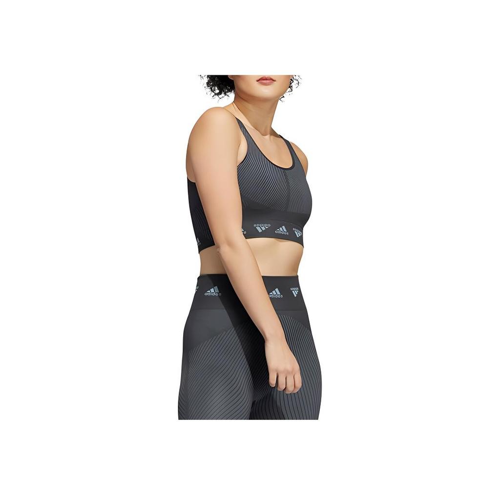 adidas Logo Jacquard Yoga Training Kinder Sportunterwäsche Kinderunterwäsche Schwarz HE2614