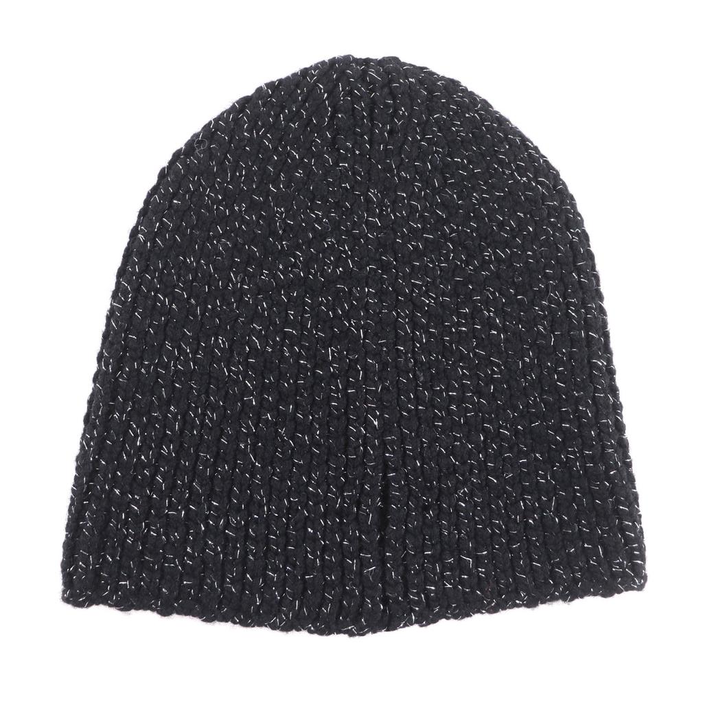 Excellent CHANEL Knit cap black cashmere Women AAB710 Used