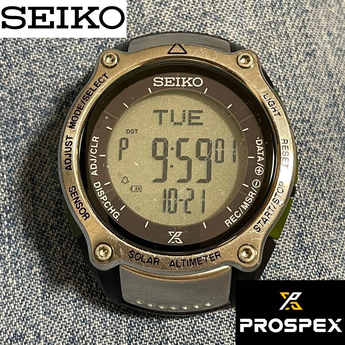 [Working item] [No belt] SEIKO Prospex Alpinist Solar Hardlex S822-00B0 Watch Seiko
