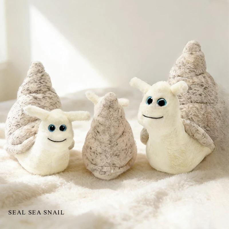 Cute Seal Snail Plush Toy Stuffed Doll Cartoon Animal Conch Birthday Gift Christmas Present