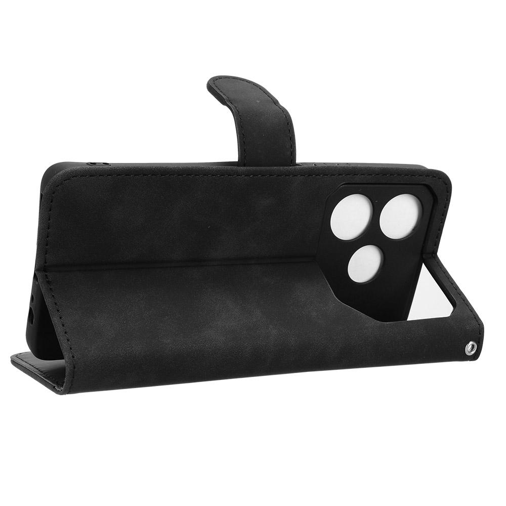 For TECNO Pova 6 Neo Case Skin-Touch Leather Wallet Stand Anti-Drop Phone Cover