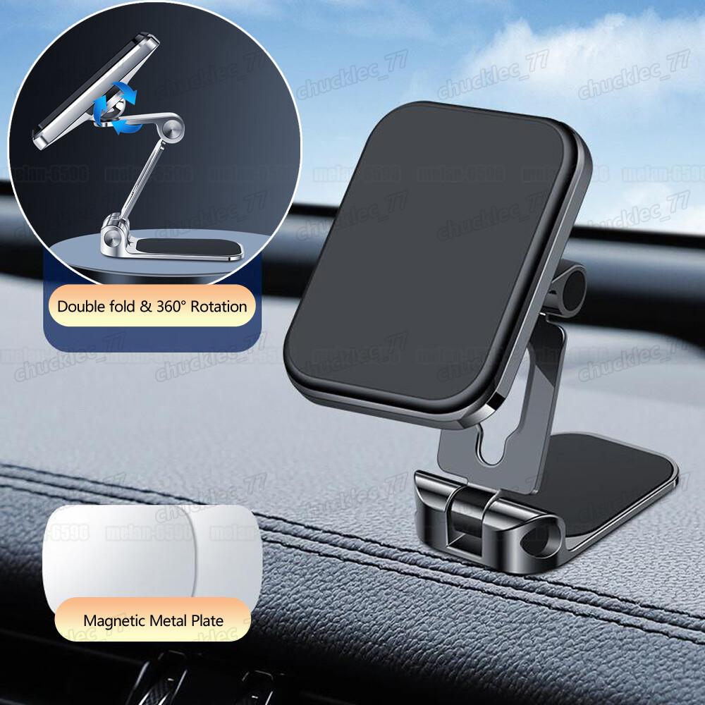 Magnetic Car Mount 360° Rotation Dashboard Mobile Phone Holder Stand Accessories