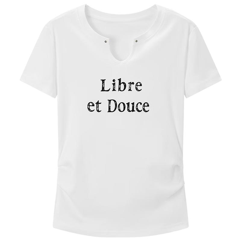 EICHITOO Women s Simple Printed Short Sleeve T-Shirt M