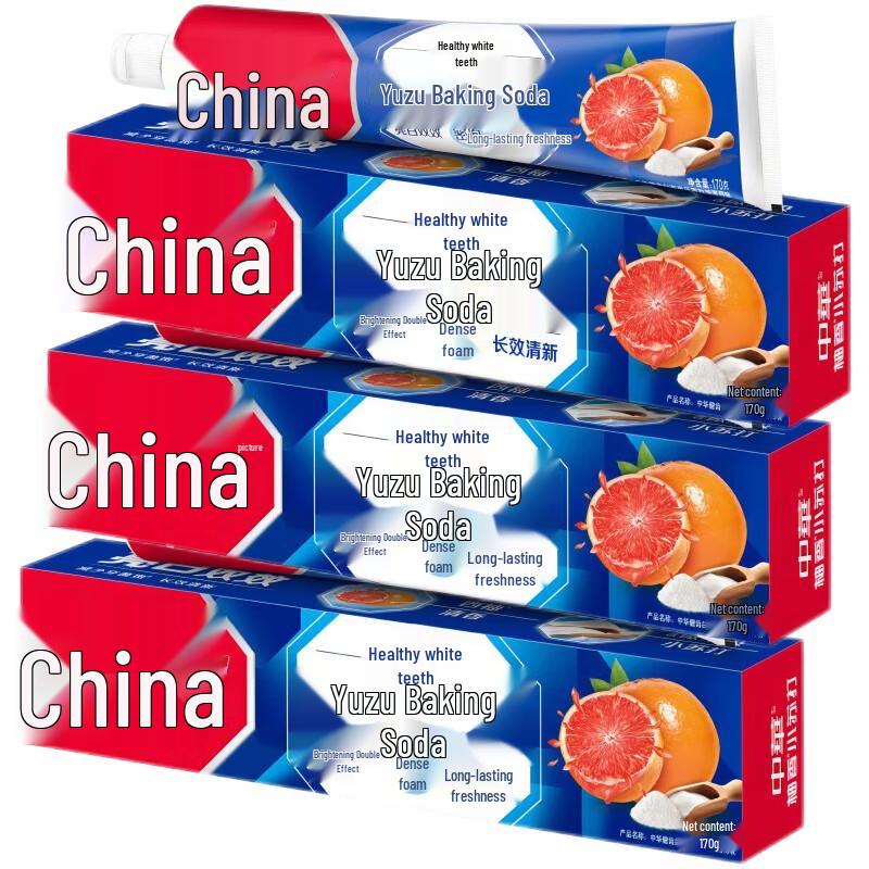 Zhonghua Dentibright Grapefruit Mint Toothpaste Family Pack