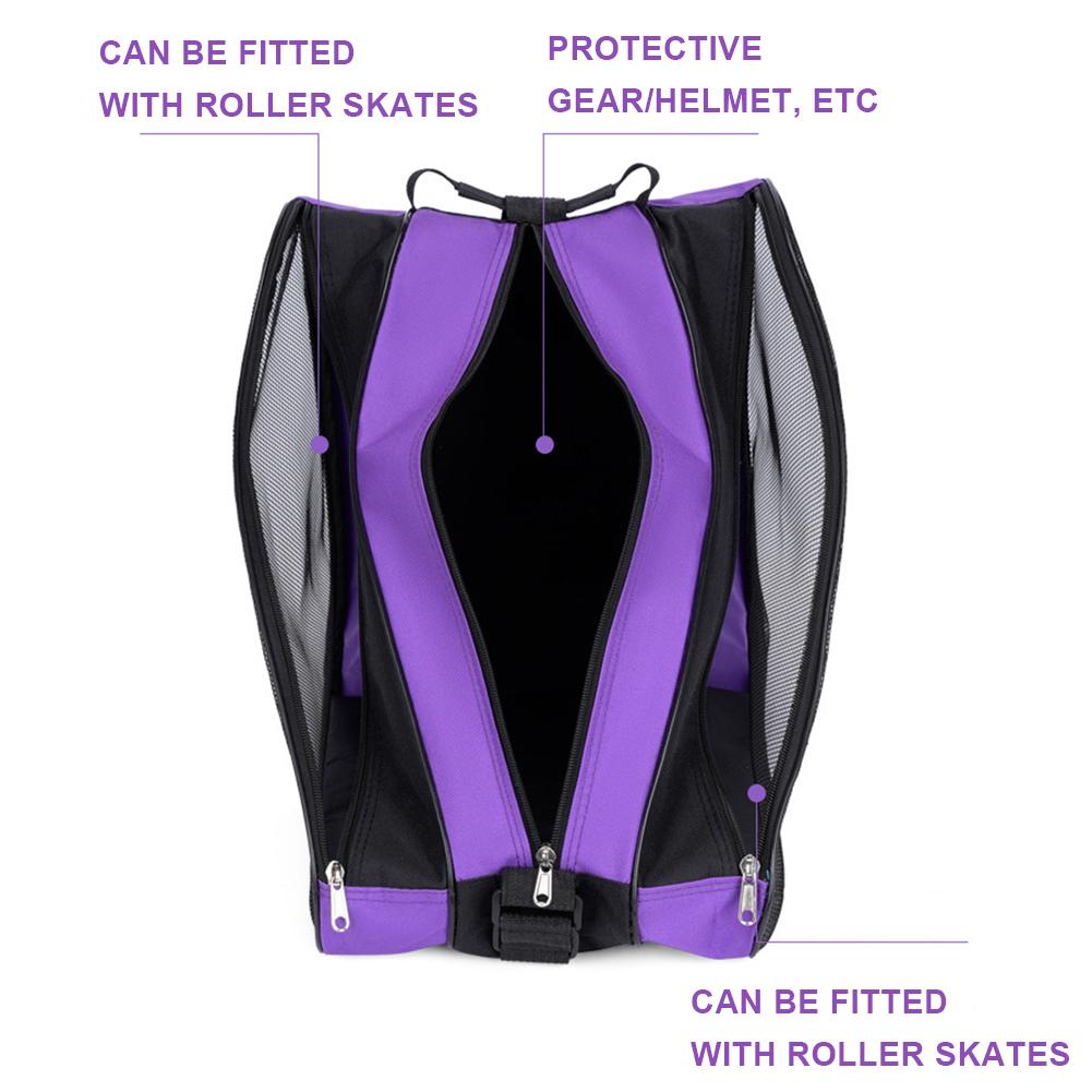 Rullskridskoväska Skidpjäxväska Justerbar Rem Skidåkning Rullskridskoförvaringsväska Fler Fack Rullskridskotillbehör