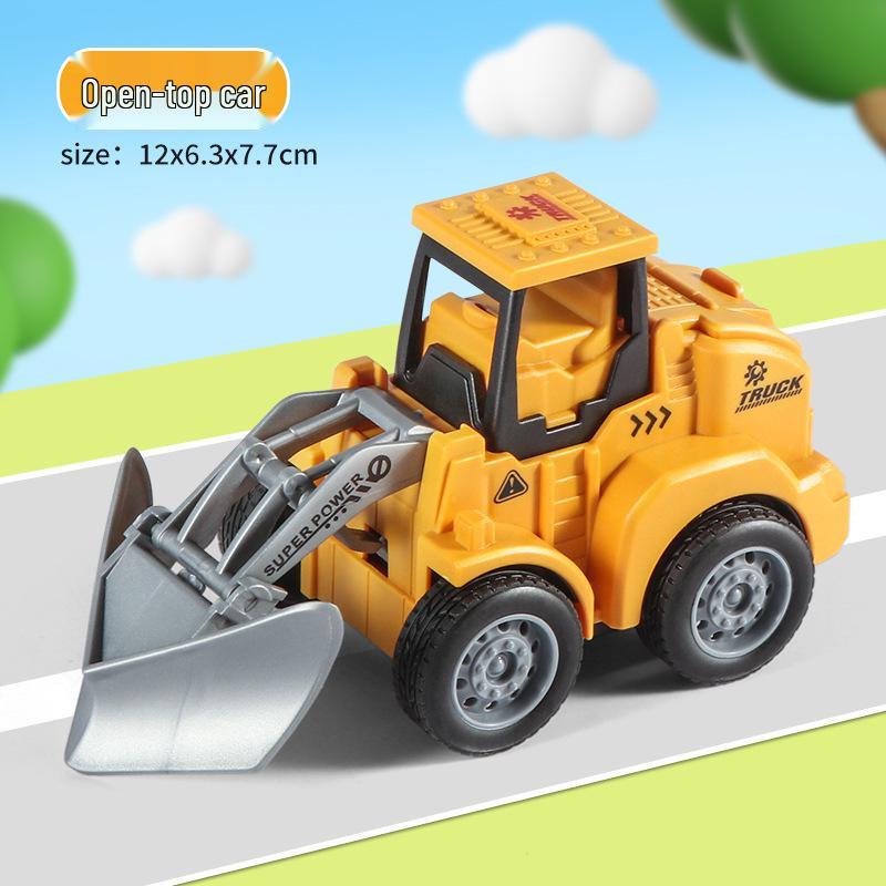 Children's Educational Inertial Excavator Toy Car Model