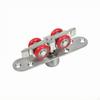 Sliding Door Roller Oval Mounting Plate BallBearing Assembly LowProfile Window Wheel