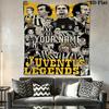 Custom Juventus Wall Hanging Printed Fabric Blanket Decorative Tapestries for Bedroom Living Room Home Decor