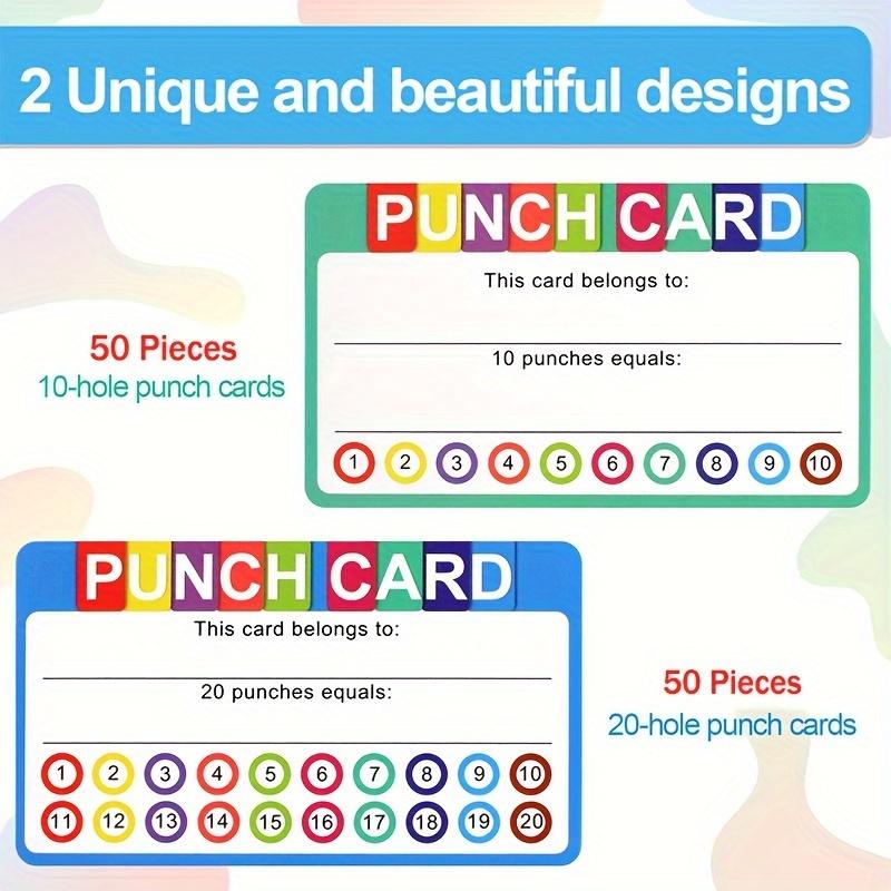 

100 шт./упак. Образовательные мотивационные перфокарты Поощрительные яркие перфокарты для класса 100pcs