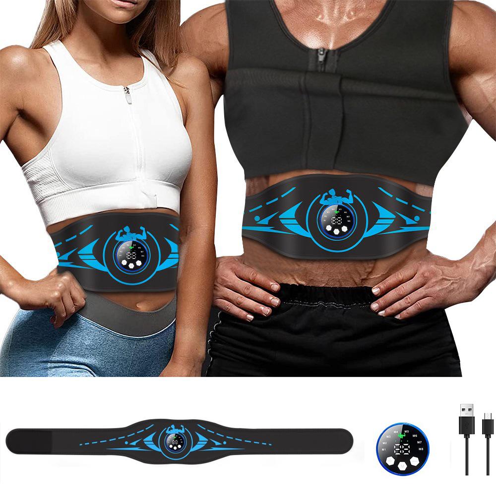 EMS Abdominal Toning Belt USB Muscle Stimulator for Abs Body Slimming Shaping Massager Fitness Weight Loss