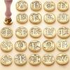 Sealing Wax for Stamp Head Letter Retro Seal Kit Nail Silicone Stamps Logo for Scrapbooking Surgut Print Set Wedding Craft Soaps